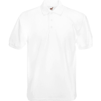 POLO-65/35-Heavy-WEI Heavy Pique 65/35 Polo-Shirt Weiß